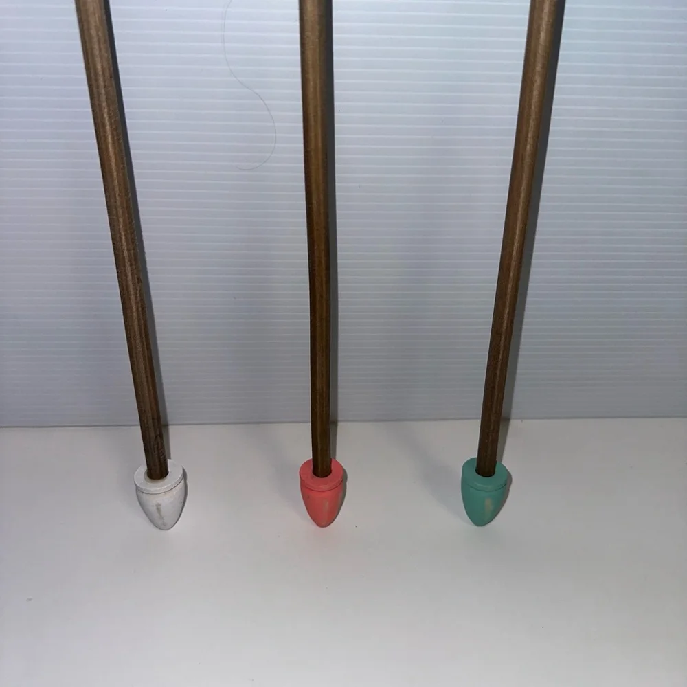 Set of 3 Decorative Arrows Salmon, Pink, Teal with Gold Accents Home Decor